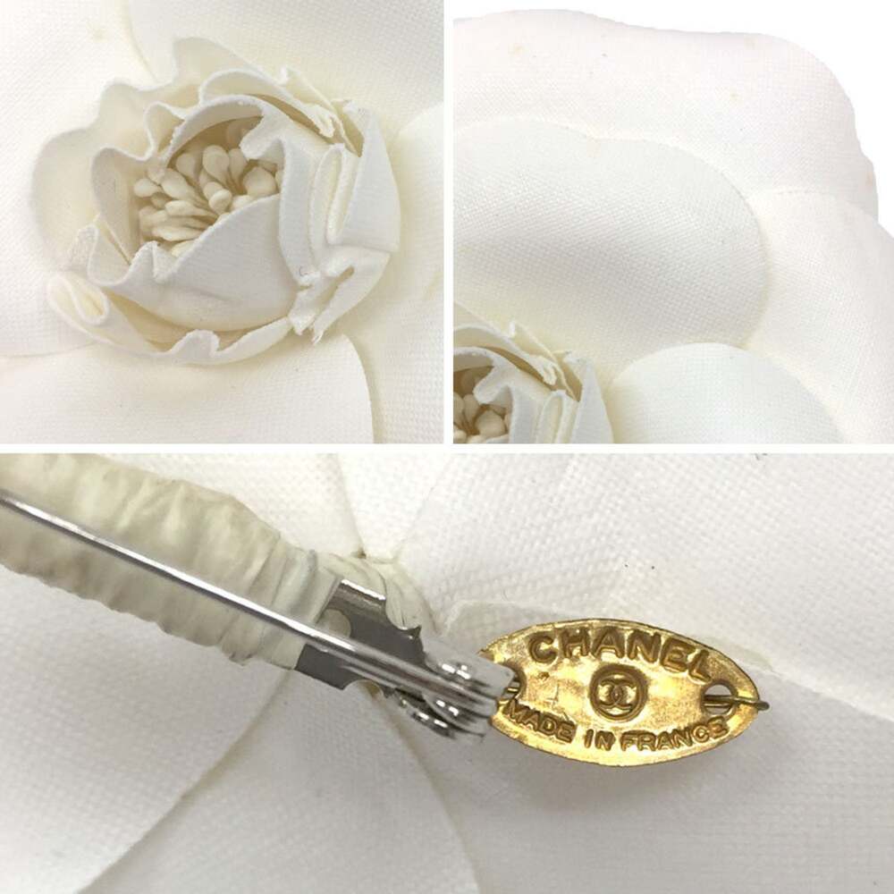Chanel Camellia Corsage Brooch White #208707C56B - Picture 3 of 3